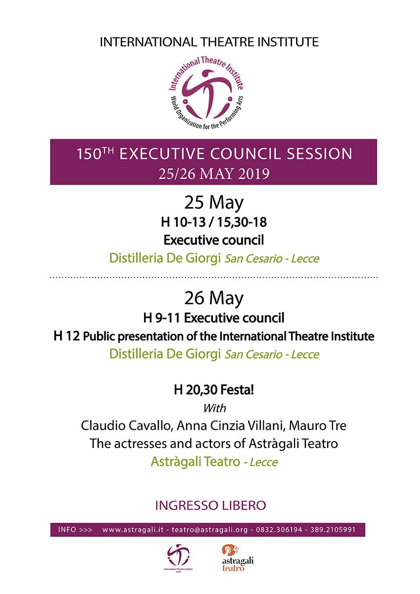 International Theatre Institute: 150th Executive Council Session
