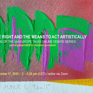 Having the right and the means to act artistically